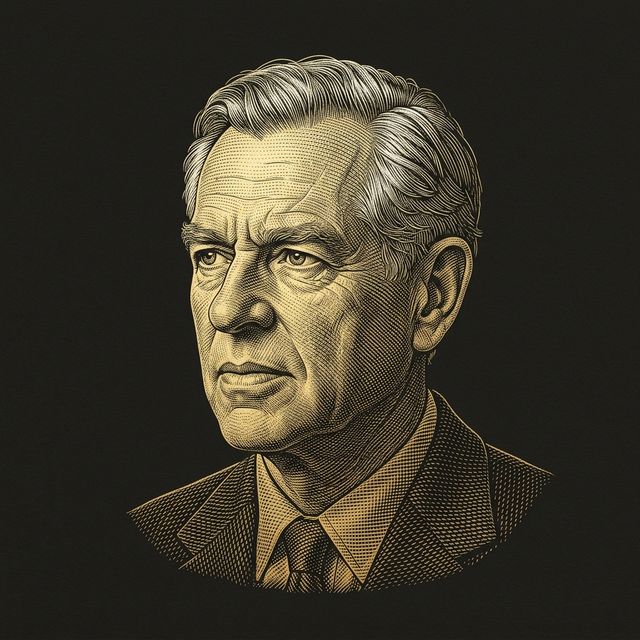 Retrato em gravura dourada de Joseph Campbell